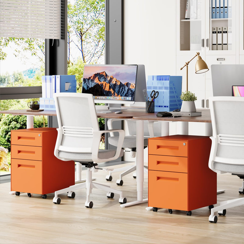 3 Drawer Metal Rolling File Cabinet U4621