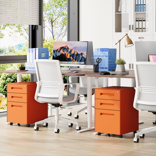 3 Drawer Metal Rolling File Cabinet U4621