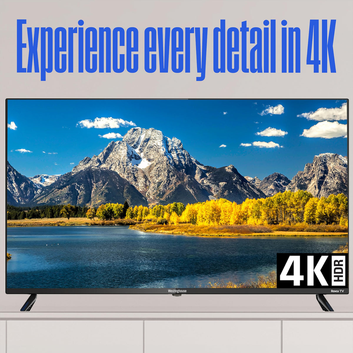 55 Inch 4K TV and 2.0 Channel Soundbar M264