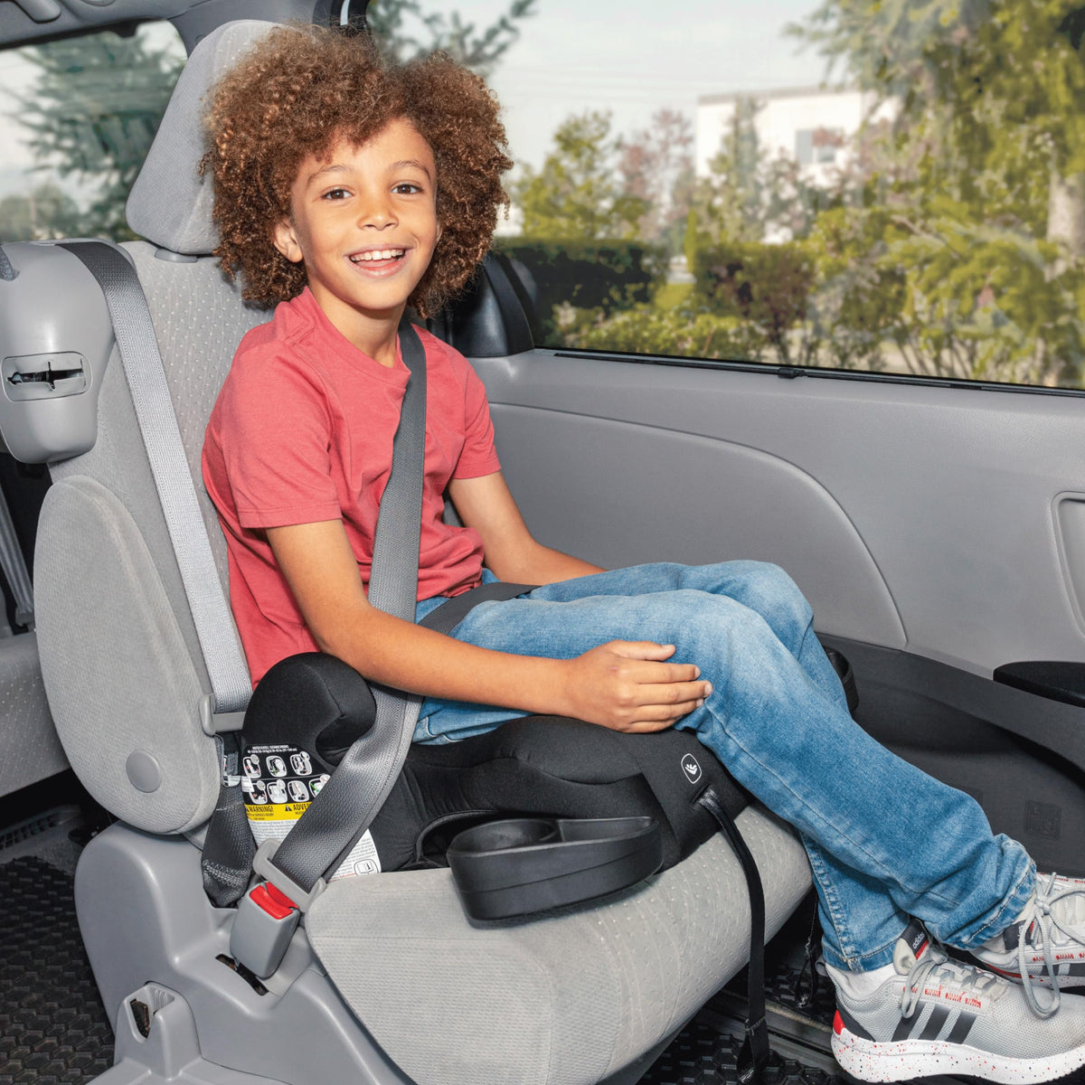 2-in-1 Belt Positioning Booster Seat, Black N627